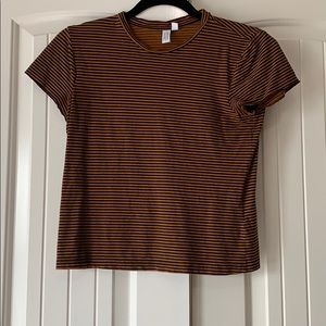 Stripped crop t-shirt